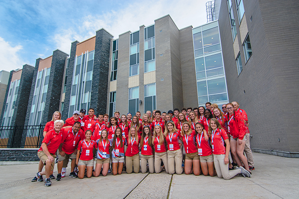 Ontario Summer Games Team Photo in front of Ontario Hall
