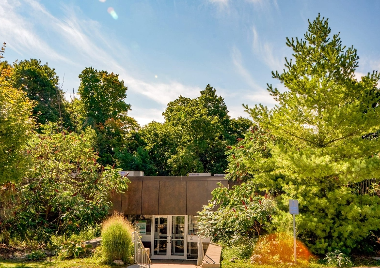 An outdoor venue at Museum of Ontario Archaeology