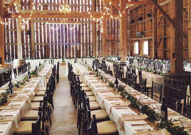 An indoor venue at Sydenham Ridge Estate