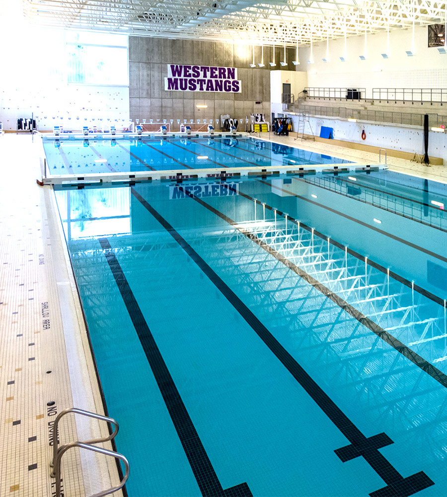 Indoor 50-metre Pool in the Western Student Recreation Centre