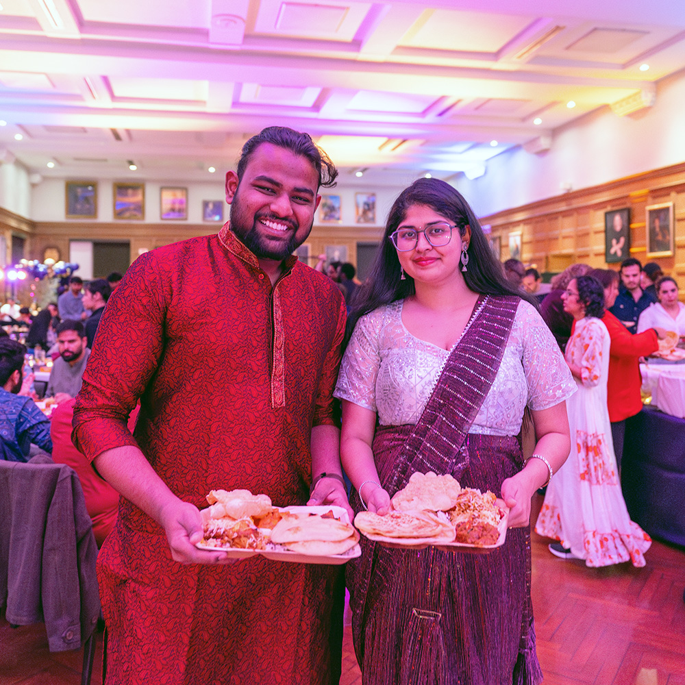 A plate with Indian cuisine